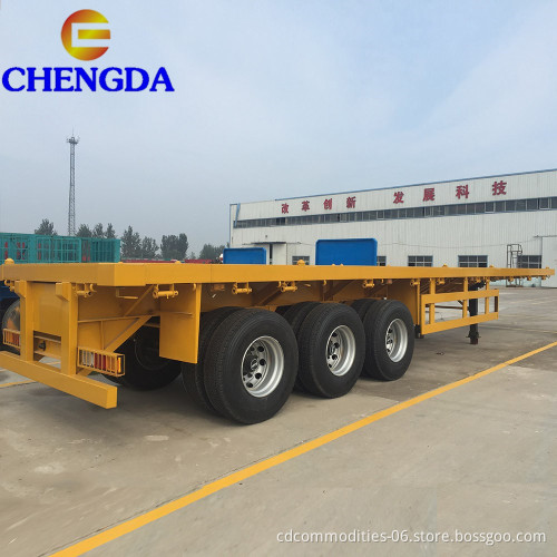 New 2 Axles 20ft 3 axles 40ft container semi trailer chassis For Sale